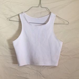 White crop top